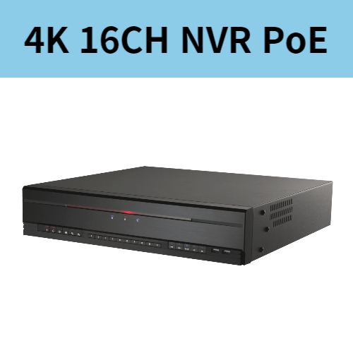 DR-S6516P 16채널 4K PoE 국산녹화기 NVR 하드6슬롯 기본4TB 아이디스