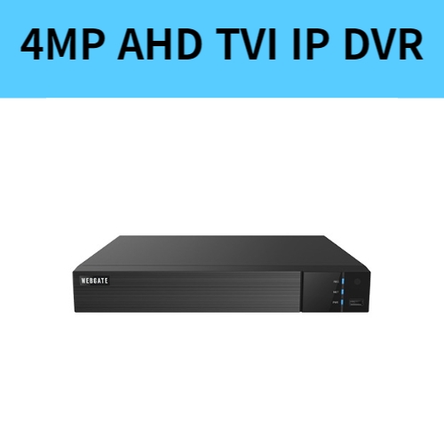 QAC450F 4백만화소 4채널 AHD TVI CVBS IP 올인원 DVR 녹화기 웹게이트