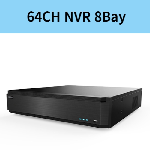 UHN6400-H8 64채널 NVR 4K UHD 저장장치 8Bay 녹화기