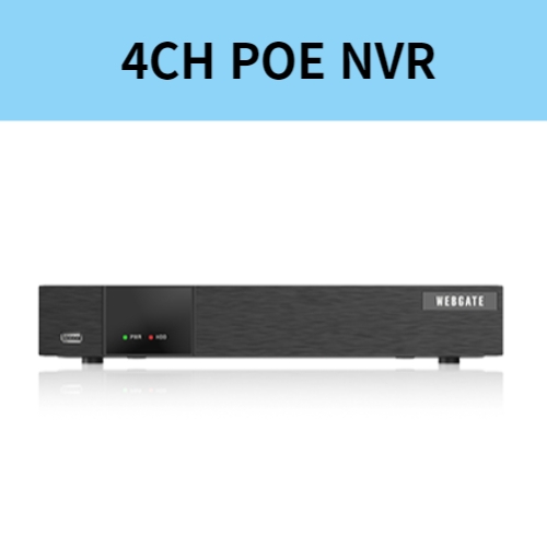 WDN401H-P4-V3 4채널 NVR 4K UHD 저장장치 1Bay 녹화기